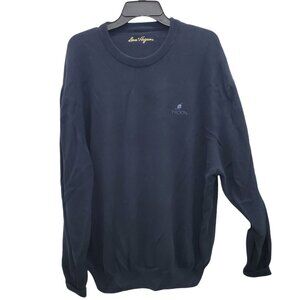 Ben Hogan Men's Big & Tall Navy Blue Troon Crew Neck Tencel Golf‎ Sweater XXL